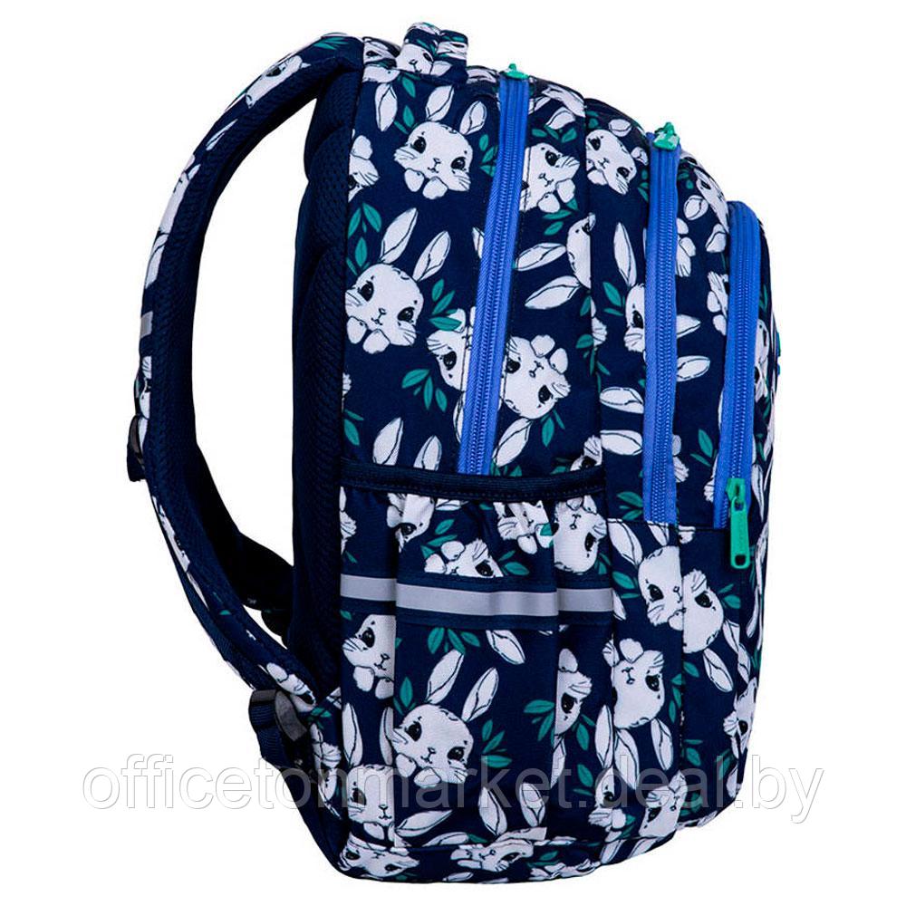 Рюкзак школьный CoolPack "Bunnyland", темно-синий, белый - фото 3 - id-p225015307
