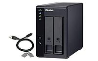 Полка расширения сетевого хранилища без дисков QNAP. channel QNAP DAS TR-002 2-Bay 2.5/3.5 SATA Type-C USB 3.1