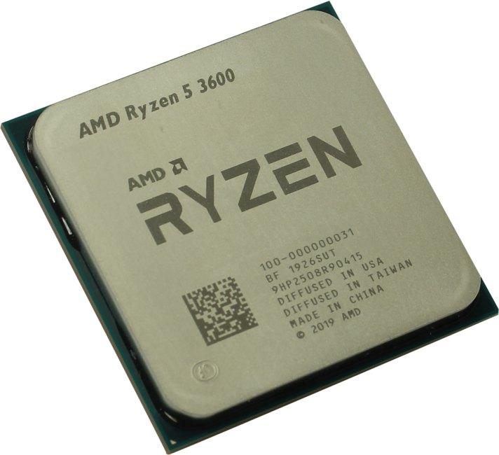 Процессор CPU AMD Ryzen 5 3600 (100-000000031) 3.6 GHz/6core/3+32Mb/65W Socket AM4 - фото 1 - id-p225215985