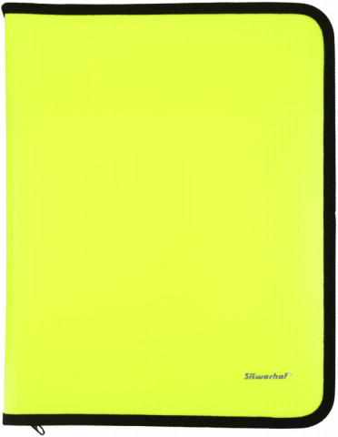 Папка для тетрадей А4 Silwerhof Neon 250*320*25 мм, желтая - фото 2 - id-p225217432
