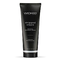 Уходовый и массажный легкий крем WICKED Stripped & Bare 120 мл