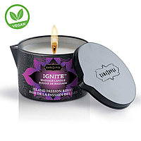 Массажное масло-свеча IGNITE massage oil candle island passion berry 170 г