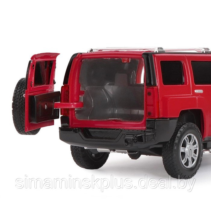 Машина металлическая Hummer H3 1:24 открываются двери, капот, свободный ход колёс, световые и звуковые эффекты - фото 7 - id-p225218336