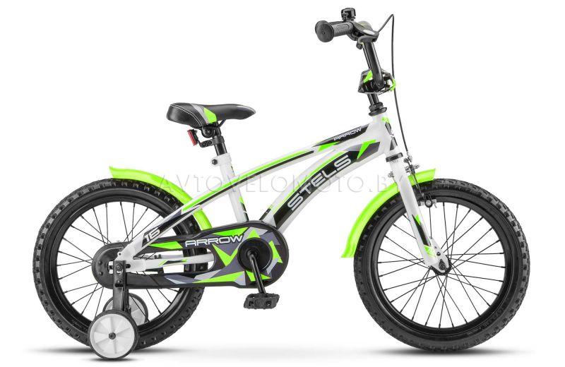 Велосипед Stels Arrow 16 - бело-зелёный - фото 1 - id-p225218826