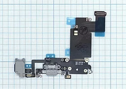 Шлейф разъема питания с аудио-разъемом для Apple iPhone 6S Plus, серый