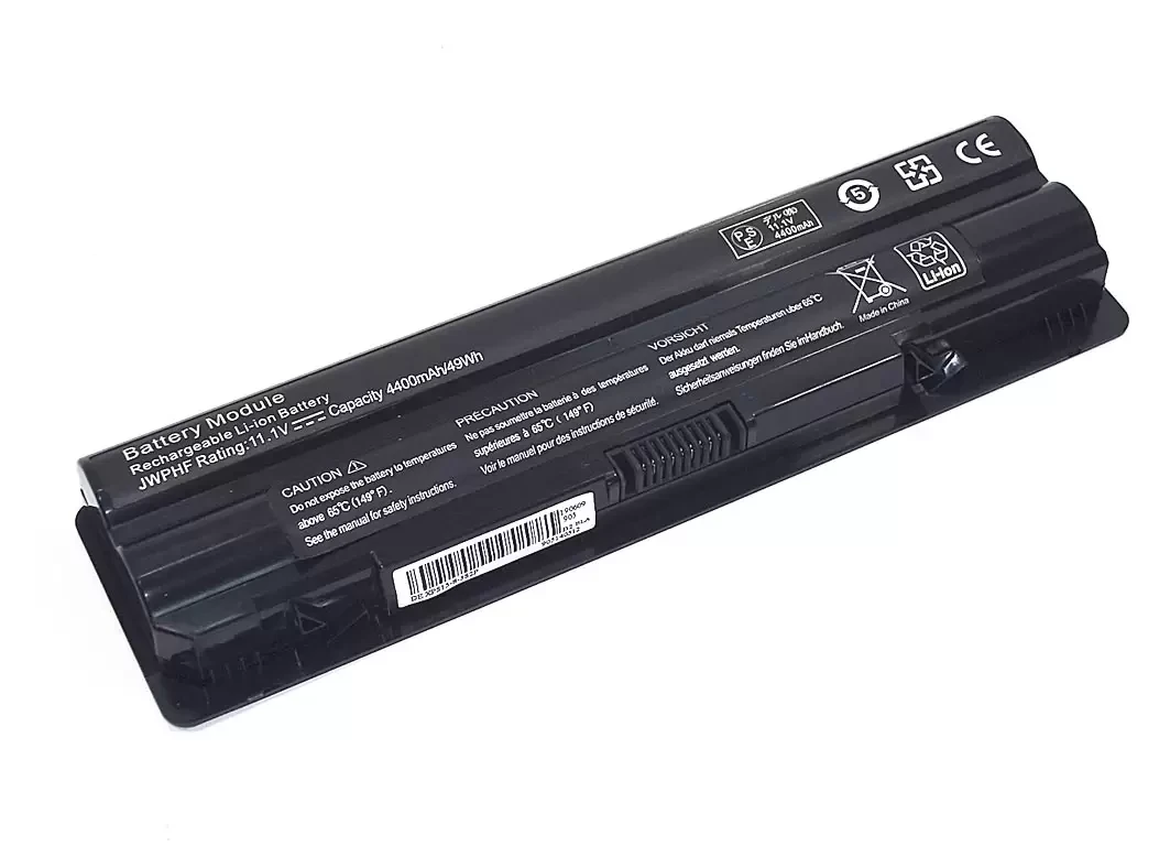 Аккумулятор (батарея) JWPHF для ноутбука Dell XPS15, 11.1В, 4400мАч, черный (OEM) - фото 1 - id-p225218979