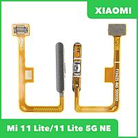 Сканер отпечатка пальца для Xiaomi Mi 11 Lite, 11 Lite 5G NE сканер отпечатка пальца/кнопка включения (черный)