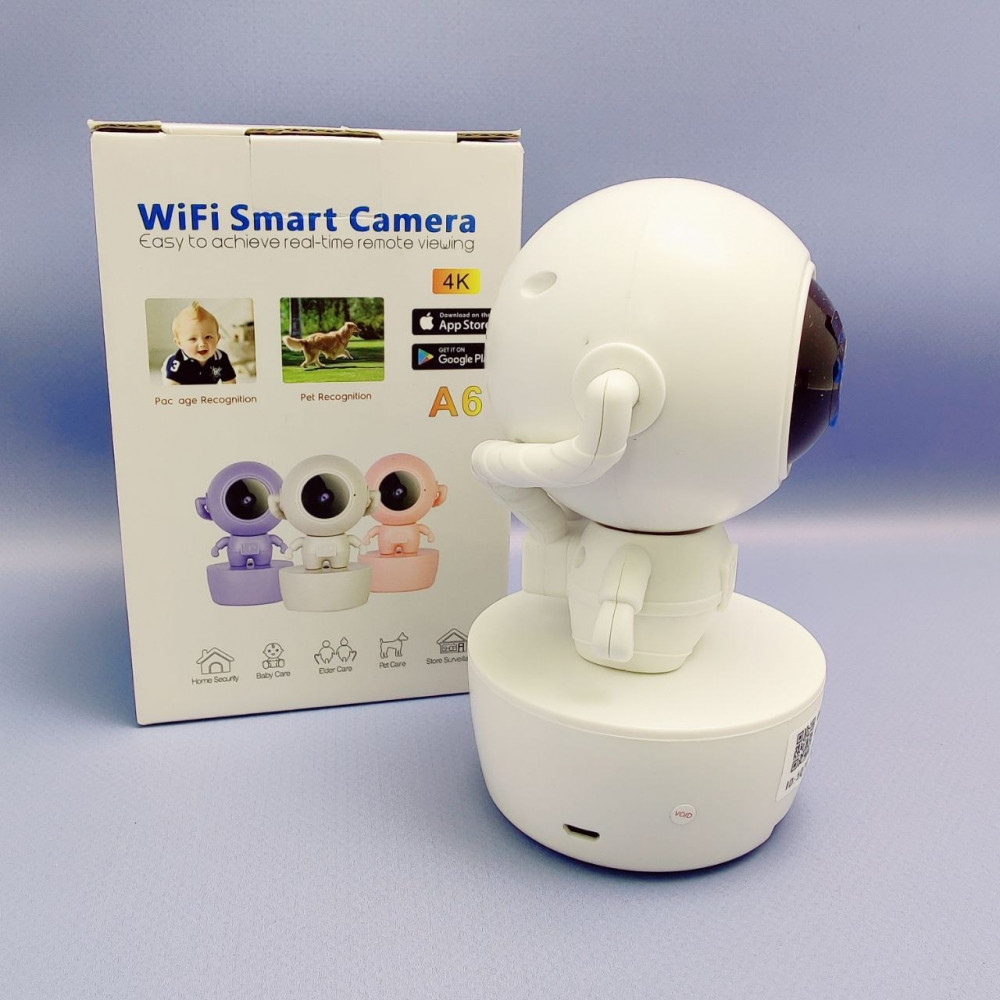 Умная камера Wi Fi smart camera 4K FULL HD Астронавт А6 (день/ночь, датчик движения, режим видеоняни) Белый - фото 4 - id-p225219681
