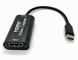 Карта видеозахвата USB3.1 Type-C - HDMI, ver.01a, черный 556764