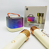 Караоке - колонка с двумя микрофонами Bluetooth karaoke speaker T7, фото 9