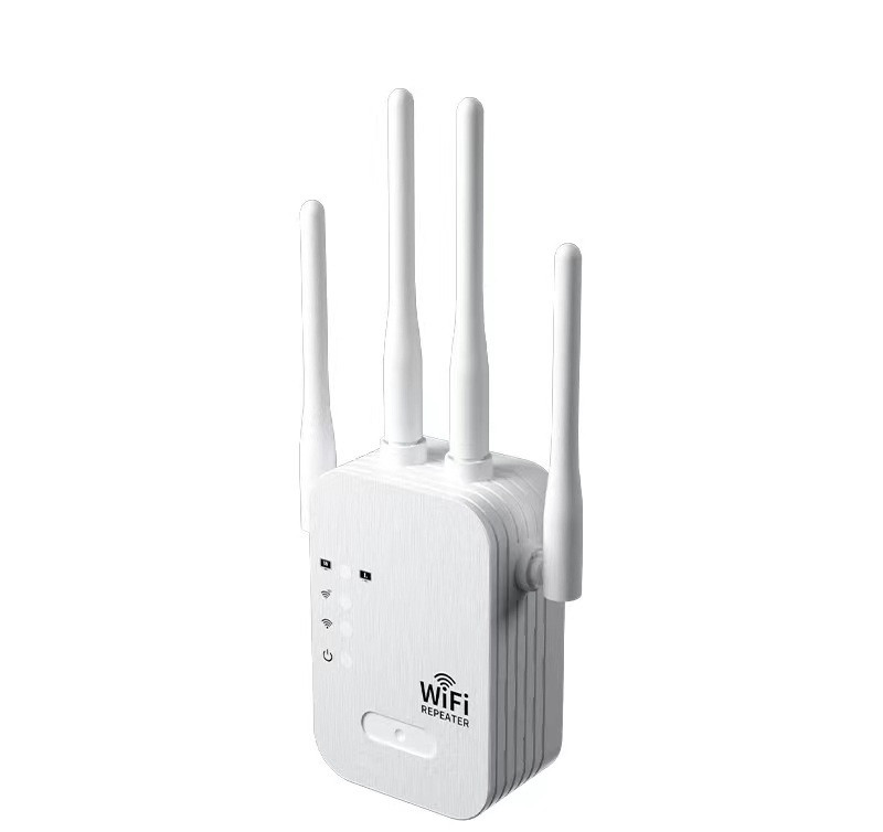 Адаптер - репитер, повторитель, усилитель Wi-Fi сигнала ver.02, до 300 Мбит/с, 4 антенны, белый 556767