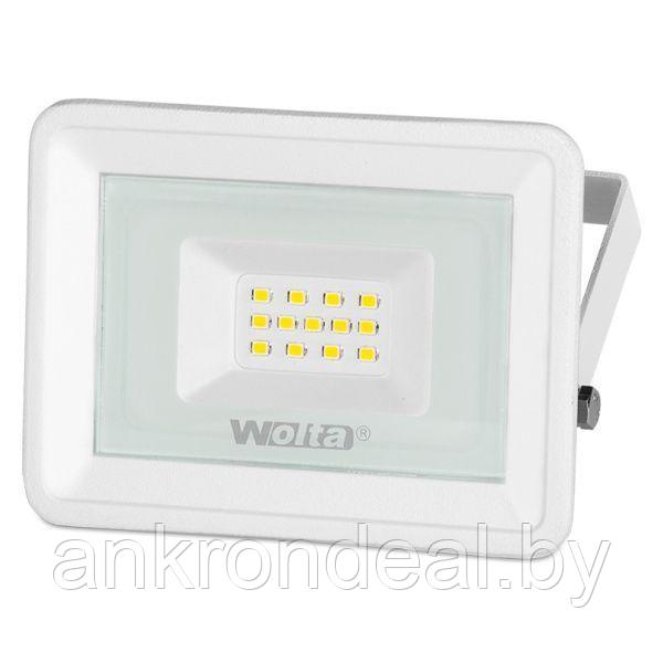 Прожектор светодиодный СДО 10Вт 850лм 5500K IP65 белый (40шт/уп) WOLTA