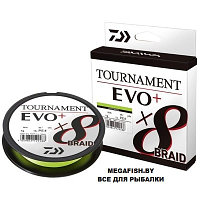 Шнур Daiwa Tournament EVO+ x8 BRAID Chartreuse 135м 0.10 мм