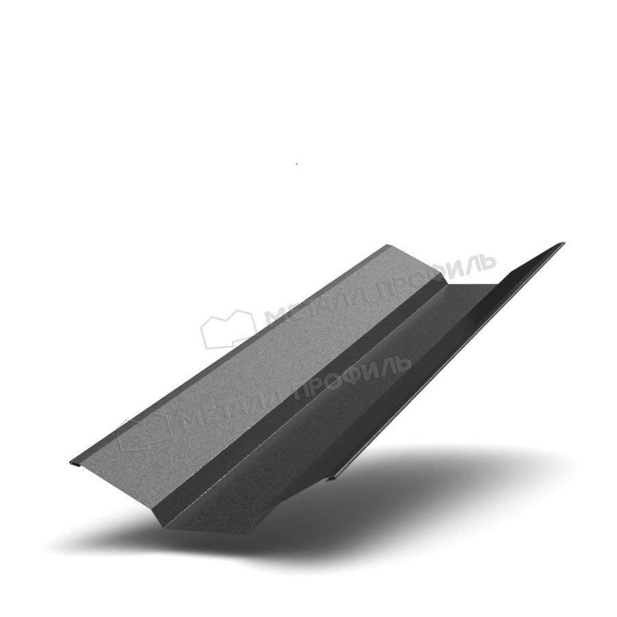 Металл Профиль Планка ендовы верхняя 76х76х2000 (VikingMP-01-9005-0.45)