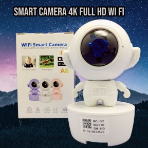 Умная камера Wi Fi smart camera 4K FULL HD Астронавт А6 (день/ночь, датчик движения, режим видеоняни) Белый - фото 1 - id-p225224788