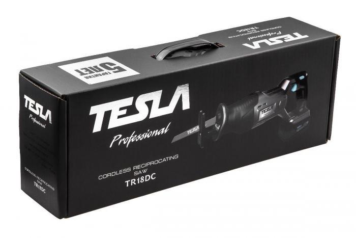 Пила сабельная аккумуляторная TESLA TR18DC TO (без батареи) электроножовка - фото 8 - id-p225065480