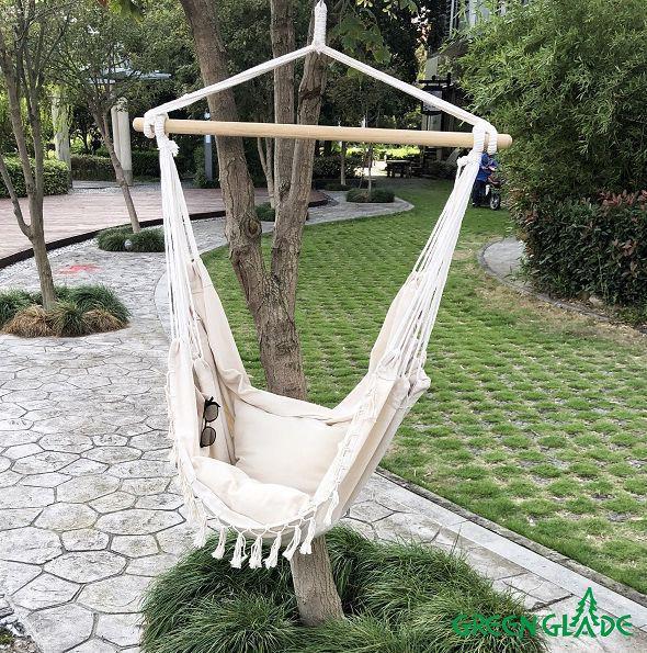 Подвесной гамак-кресло качалка качели GREEN GLADE G-050 садовое для дачи террасы - фото 5 - id-p225161112
