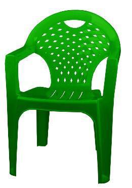 Пластиковое кресло садовое для дачи АЛЬТЕРНАТИВА М2609 стул для кафе зеленый - фото 1 - id-p225161115