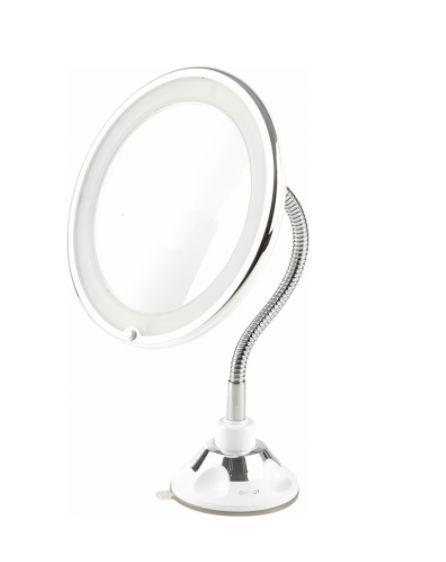 Косметическое зеркало с LED подсветкой ENERGY EN-757 макияжное настольное на подставке - фото 1 - id-p225161148