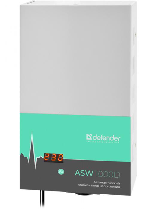 Автоматический стабилизатор напряжения Defender ASW 1000D 99045 настенный однофазный 220В для газового котла - фото 1 - id-p225161281
