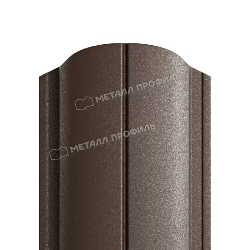 Металл Профиль Штакетник металлический МП ELLIPSE-O 19х126 (VikingMP E-20-8019-0.5) - фото 1 - id-p225228436