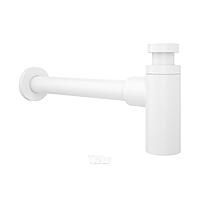 Сифон для раковины Wellsee Drainage System 182108000 (d 32 мм (1 1/4"); длина 350-365 мм; матовый белый)