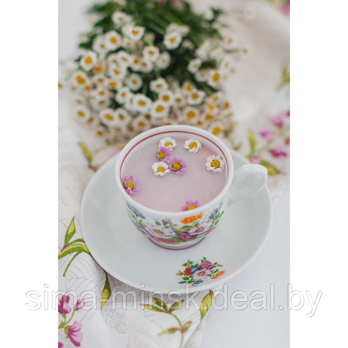 Чайная пара «Букет цветов», 250 мл, блюдце d=15 см - фото 7 - id-p225238252