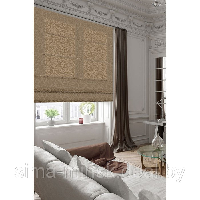Римские шторы «Эмоджи», 60х160 см, цвет коричневый - фото 3 - id-p225238579