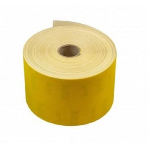 Бумага наждачная желтая Р100, 115мм*5метров, цена за 1 рулон - фото 1 - id-p225240194