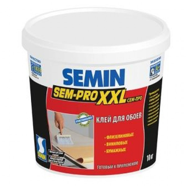 Клей для обоев SEMIN SEM-PRO XXL, 10 кг - фото 1 - id-p225240252