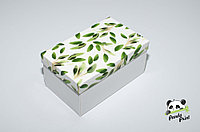 Коробка 120х200х100 Олива зеленая (белое дно)