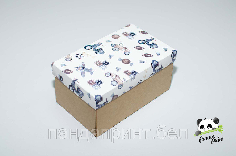Коробка 120х200х100 Детские игрушки (крафт дно)