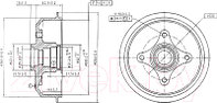 Тормозной барабан Patron PDR1054