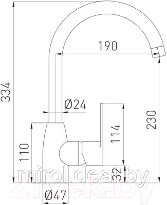 Смеситель Ferro Algeo BAG4 - фото 2 - id-p225246066