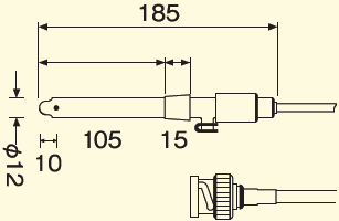 Электрод для титратора рН-комбинированный GTPС1B - фото 1 - id-p225249833