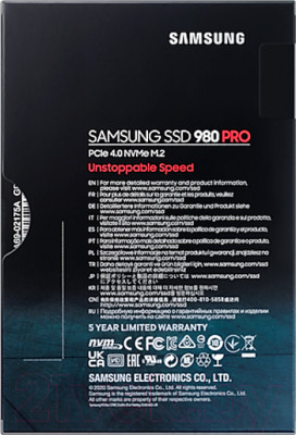 SSD диск Samsung 980 Pro NVMe 2TB (MZ-V8P2T0BW) - фото 8 - id-p225242091