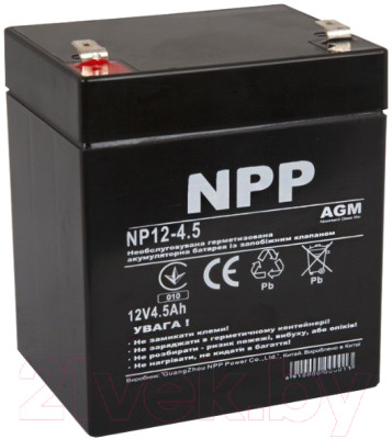 4.5 Ah Аккумулятор для ИБП NPP NP 12-4.5 (12В/4.5 А/ч) - фото 1 - id-p225240620