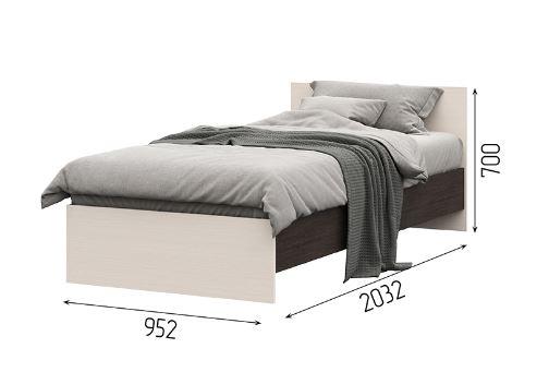 Спальня Бася кровать 0,9