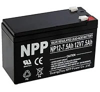 7.5 Ah Аккумулятор для ИБП NPP NP 12-7.5 (12В/7.5 А·ч)