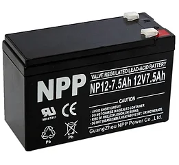 7.5 Ah Аккумулятор для ИБП NPP NP 12-7.5 (12В/7.5 А·ч)