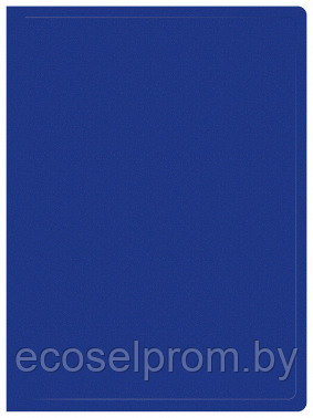 Папка с 100 прозр.вклад. Buro -ECB100BLUE A4 пластик 0.7мм синий
