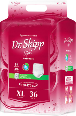 Трусы впитывающие для взрослых Dr.Skipp Light XL-4 - фото 1 - id-p225251020