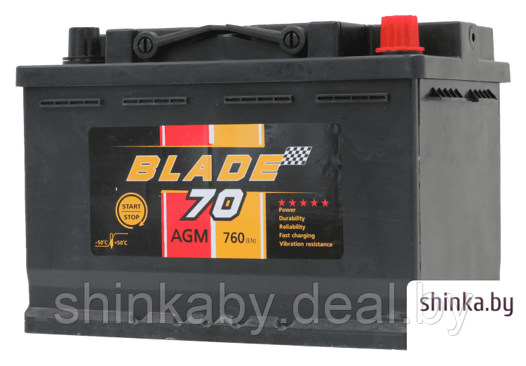Автомобильный аккумулятор Blade AGM 70 R+ (70 А·ч) - фото 1 - id-p225253618