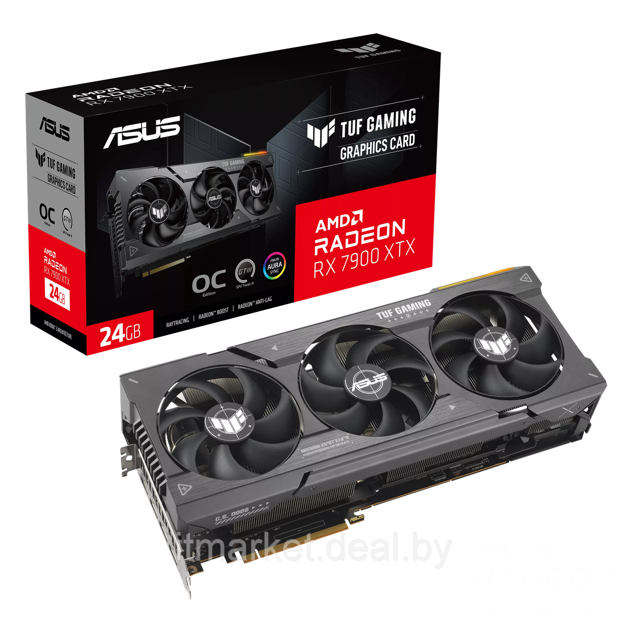 Видеокарта Asus RX 7900 XTX TUF Gaming Radeon OC Edition 24GB (TUF-RX7900XTX-O24G-GAMING) - фото 1 - id-p225254897