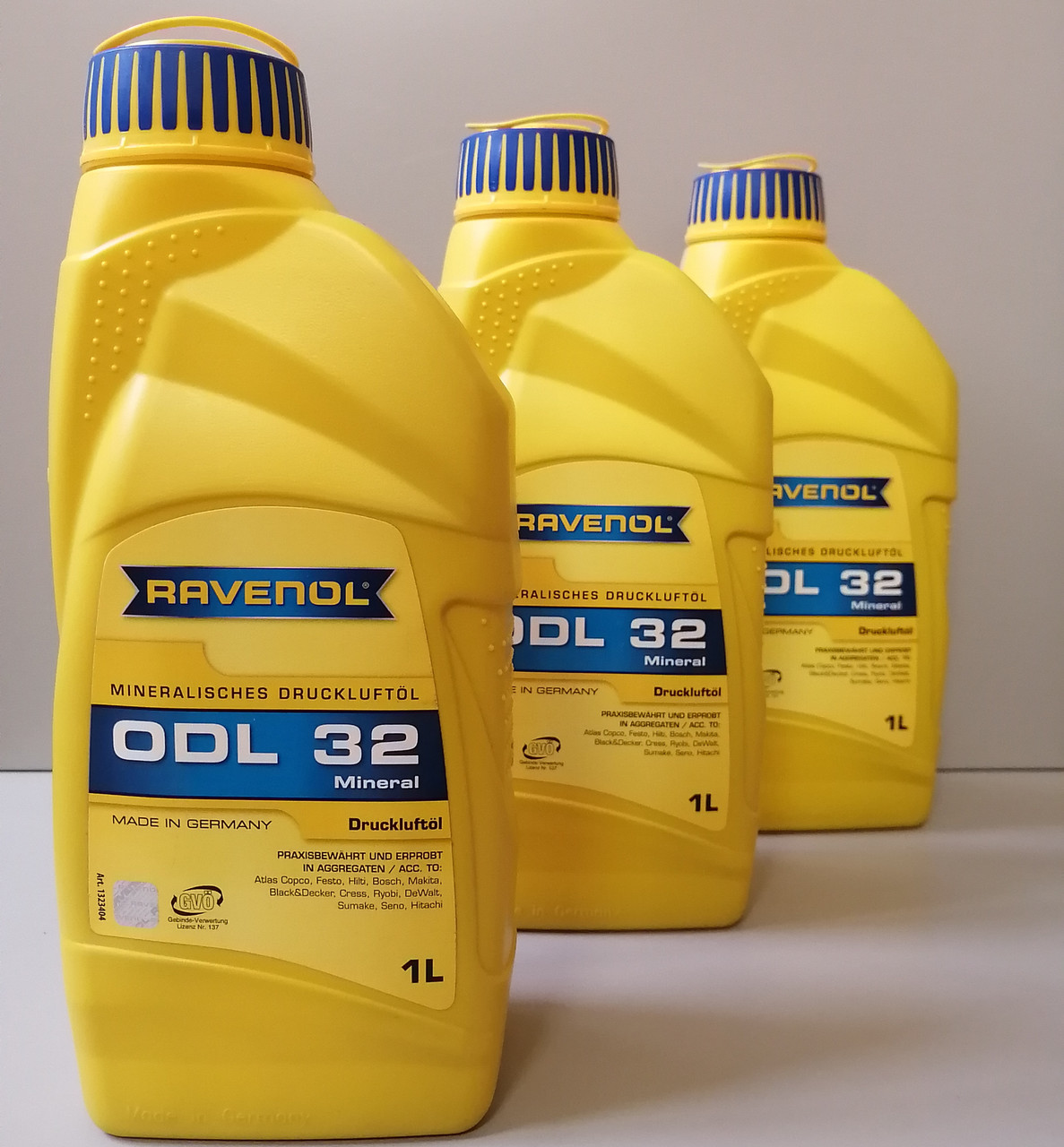 ODL 32 RAVENOL Масло для пневмоинструмента Лубрикаторное Druckluftoel, 1л - фото 1 - id-p225188585