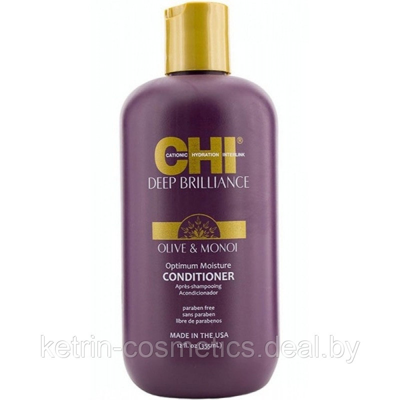 Кондиционер для поврежденных волос CHI Deep Brilliance Olive And Monoi Oil Conditioner 355 мл - фото 1 - id-p225256897