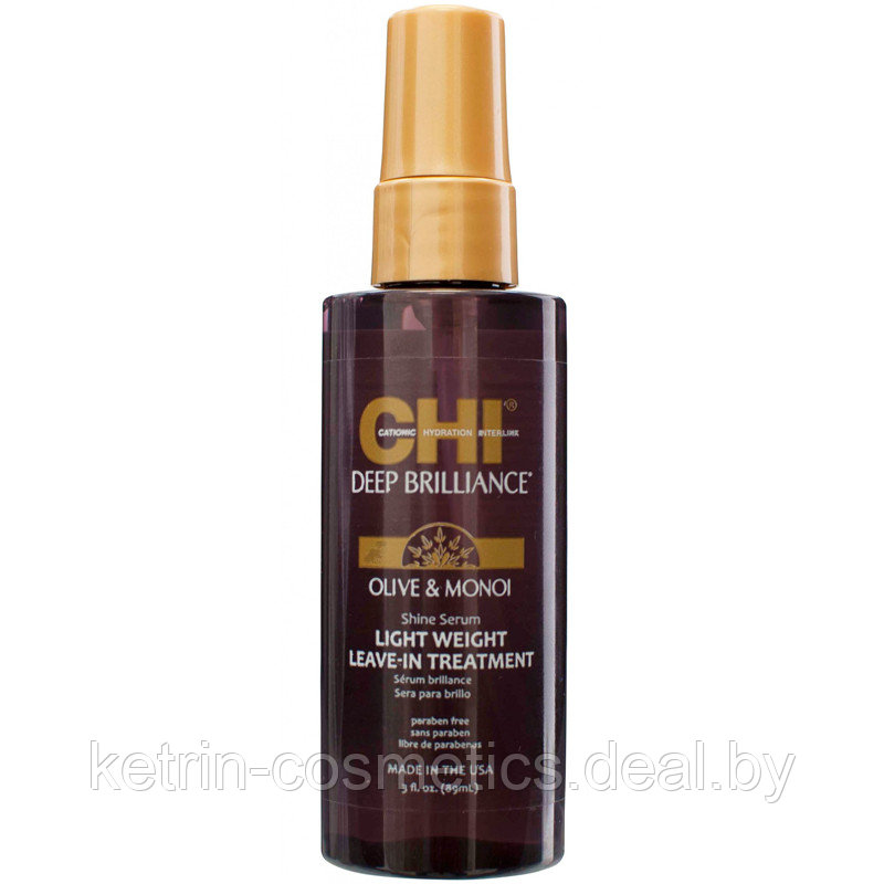 Сыворотка для повреждённых волос CHI Deep Brilliance Olive And Monoi Oil Shine Serum 89 мл