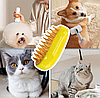 Паровая щетка для кошек, силиконовая расческа для животных с паром для вычесывания шерсти с распылителем, фото 8