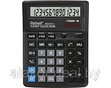 Калькулятор настольный Rebell RE-BDC514 BX BX, 14-разрядный, 193 x 143x 38 мм, черный