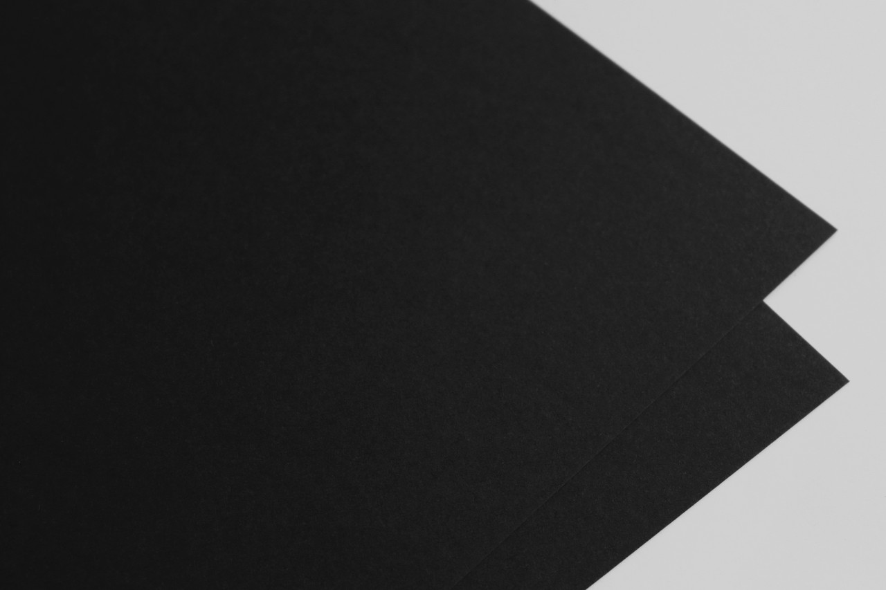 БФ! 24-101 картон с покрытием "софт тач" (аналог), цвет "чёрный", плотность 300 г\м2